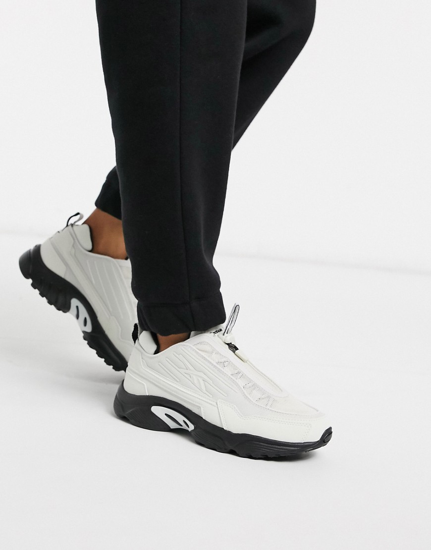 REEBOK DMX 2K SNEAKERS IN WHITE AND SILVER,EF2923