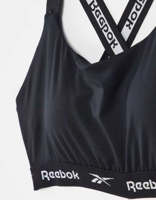 Reebok dollie crop top in black, 2 of 4