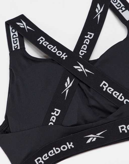 Reebok dollie crop top in black, 4 of 4