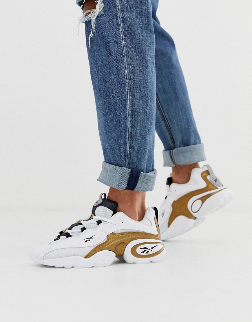 Reebok electrolyte 97 trainers in white gold