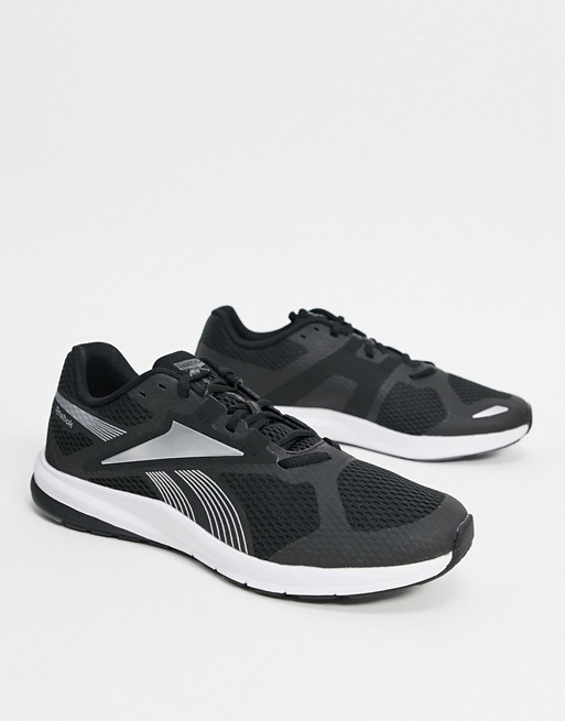 Reebok Endless road 2.0 trainers in black & white