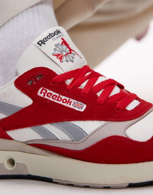 All red reebok high tops online