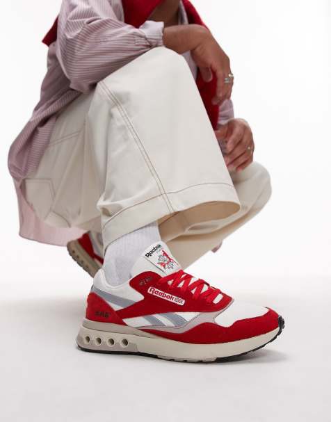 Reebok ERS World trainers in red and white - view 1
