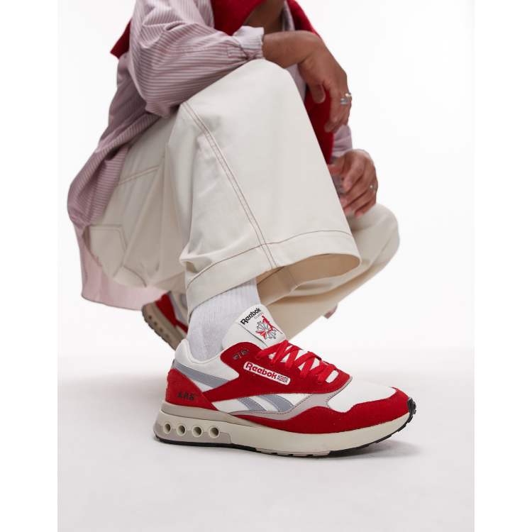 Reebok ERS World trainers in red and white ASOS