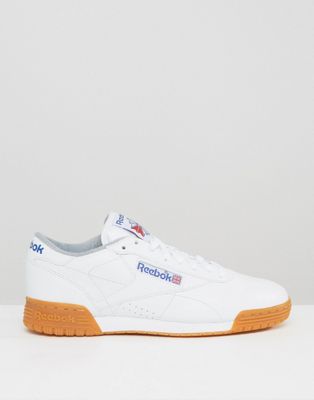 Reebok Ex-O-Fit Gum Sneakers In White 
