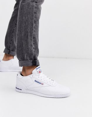 Reebok Ex-o-fit leather trainers in white | ASOS
