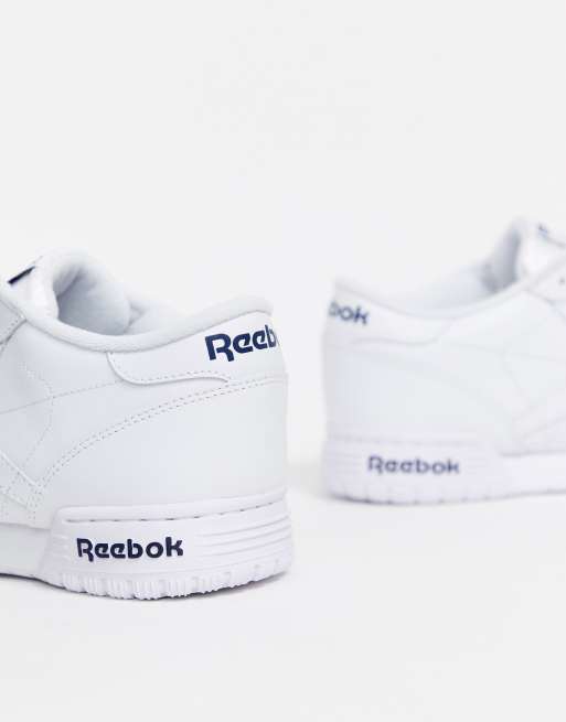 Reebok Ex o fit Leren sneakers in wit ASOS