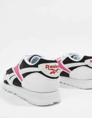 reebok black and pink trainers