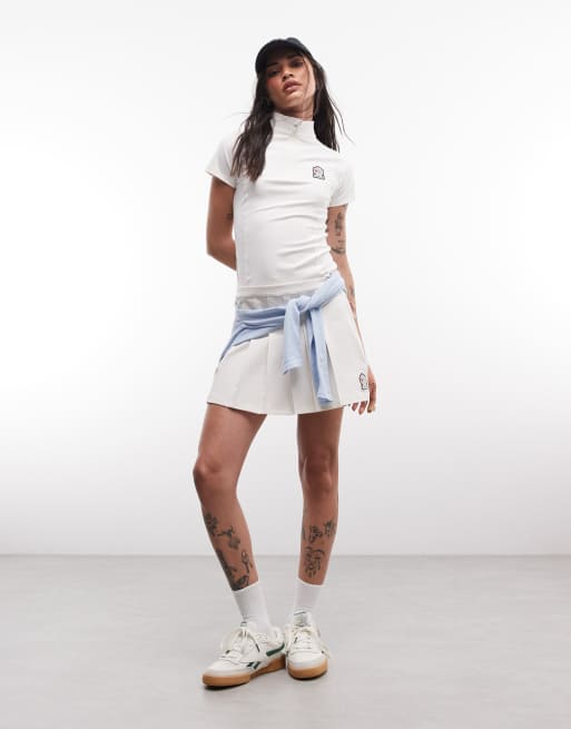 Reebok - Exclusivité ASOS - Polo - Blanc cassé, 3 de 4