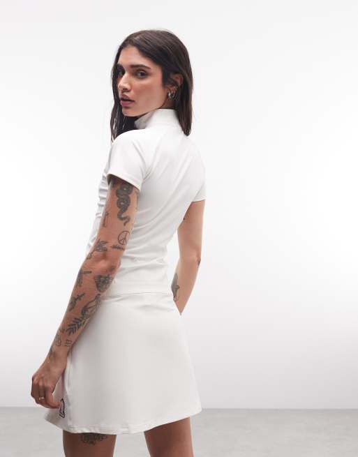 Reebok - Exclusivité ASOS - Polo - Blanc cassé, 4 de 4