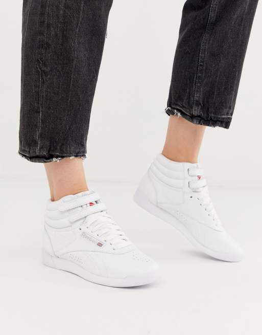 Reebok F S HI sneakers in white