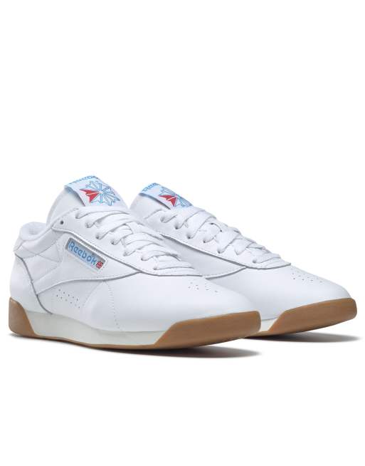 Reebok F S low sneakers in white and blue