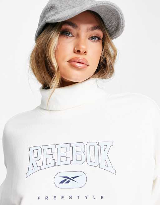 Felpa store reebok bianca