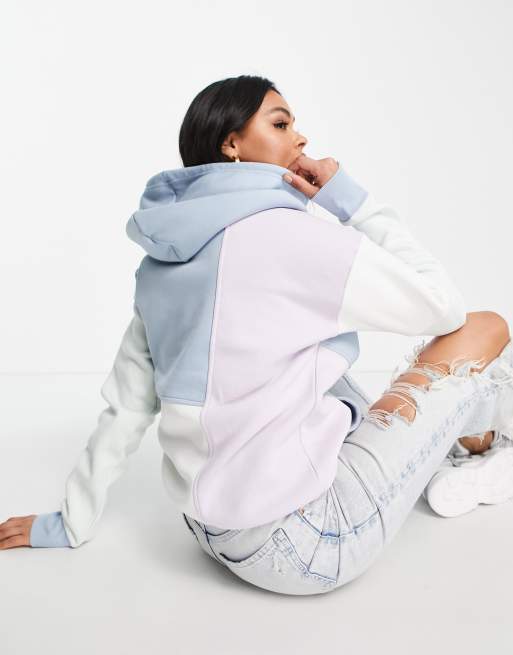 Felpa Adidas Felpa Reebok Azzurra Con Strisce Bianche Reebok Felpa