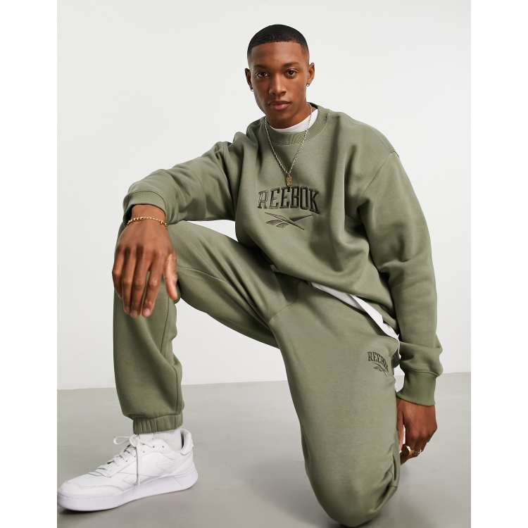 Reebok Felpa vintage color kaki In esclusiva per ASOS ASOS