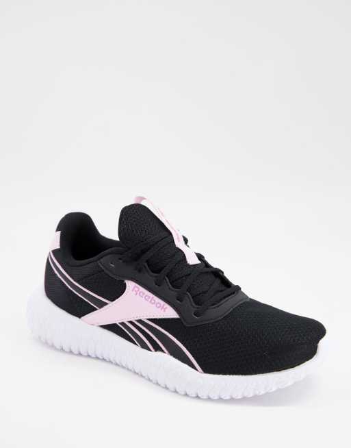 Reebok black cheap and pink