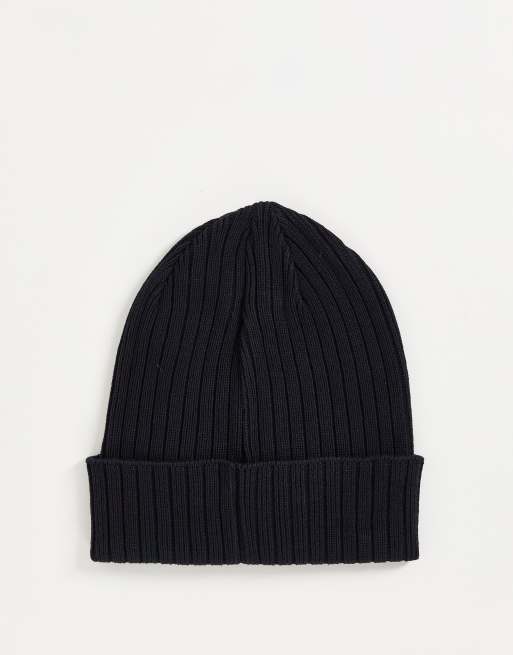 Reebok Foundation logo beanie in black ASOS