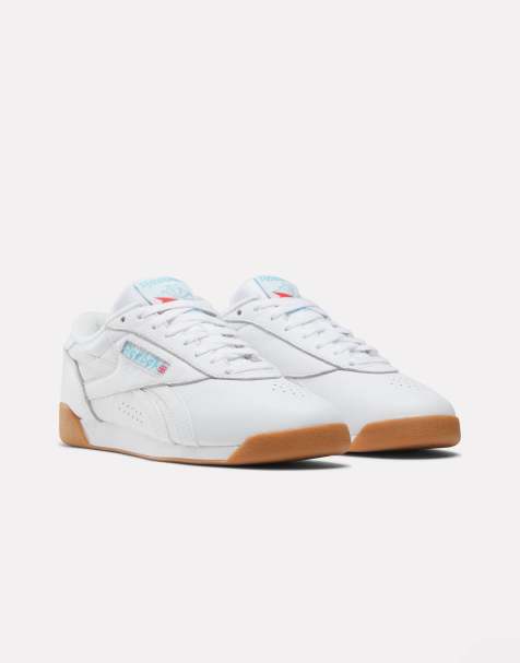 Reebok – Freestyle Lo – Damen-Sneaker in Weiß mit Gummisohle - view 1