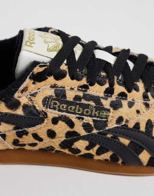 Reebok Freestyle Lo sneakers in cheetah print, 4 of 5