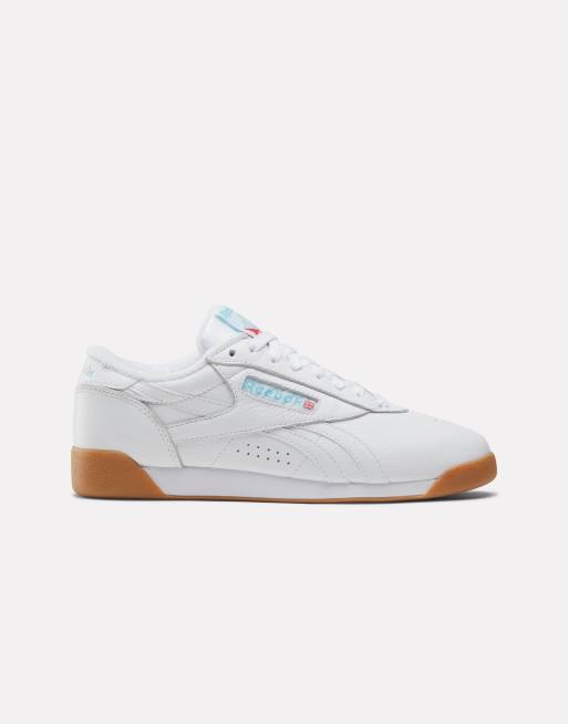 Reebok – Freestyle Lo Womens – Vita sneakers med gummisula för kvinnor, 4 av 4
