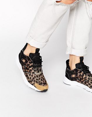 reebok leopard print