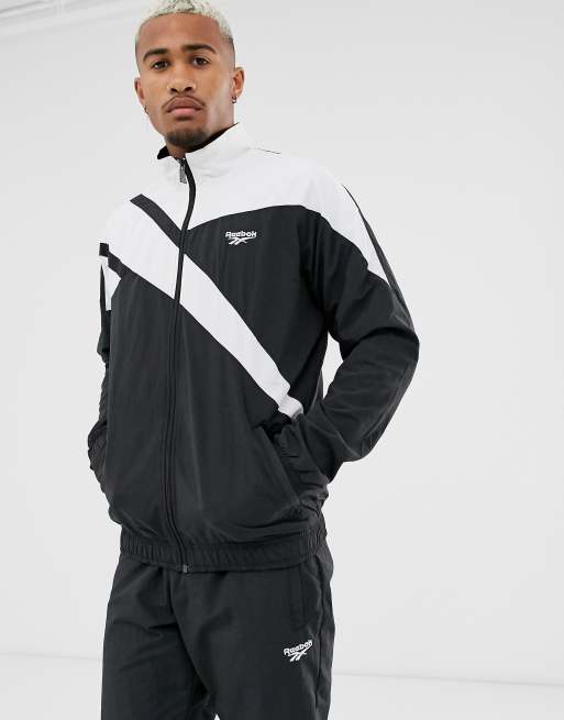 Giacca reebok bianca e nera top