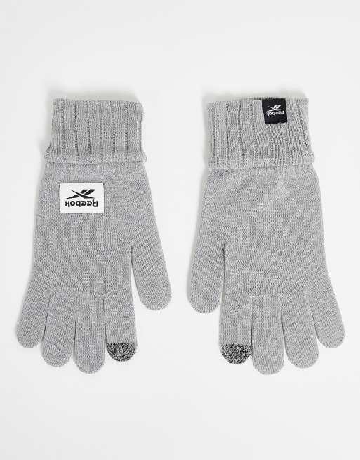 Reebok - Grå strikkede handsker