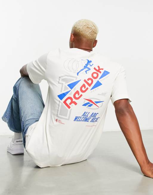 Reebok graphic t-shirt in white ASOS 