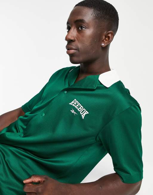 Reebok – Grön skjorta med knäppning - endast hos ASOS, 2 av 4
