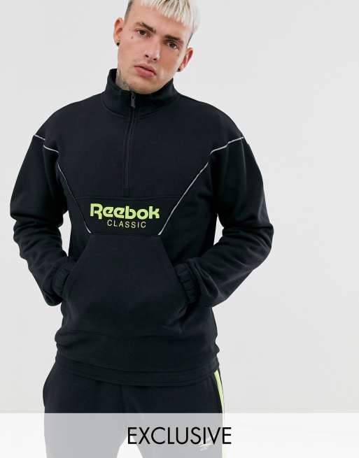 Half zip reebok new arrivals