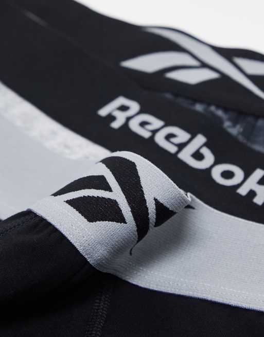 Reebok – Harley – 3er-Pack Unterhosen in Schwarz und Grau gemischt, 2 von 4