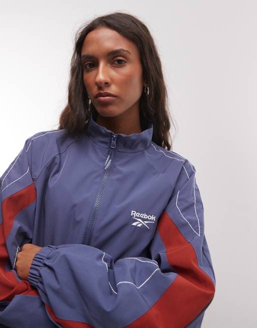 Reebok Heritage Vector träningsjacka i blått, 1 av 4