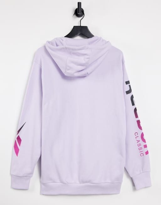 Reebok hoodie in lilac with vector arm detail, 2 of 4