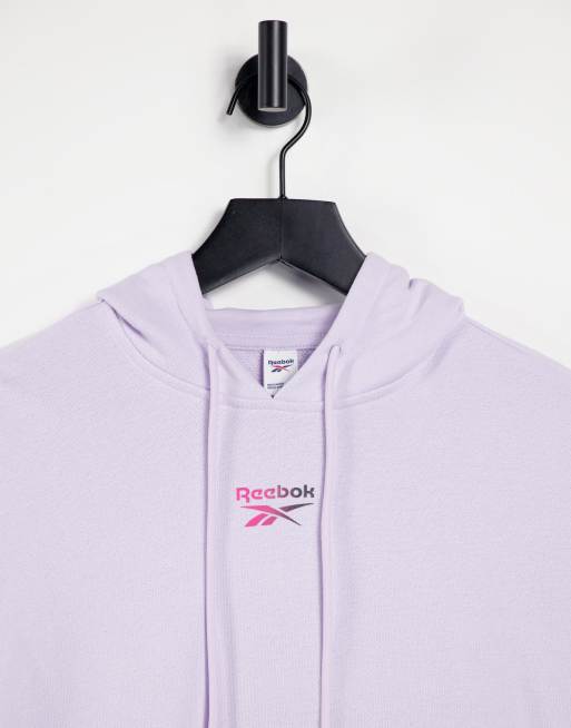 Reebok hoodie in lilac with vector arm detail, 3 of 4