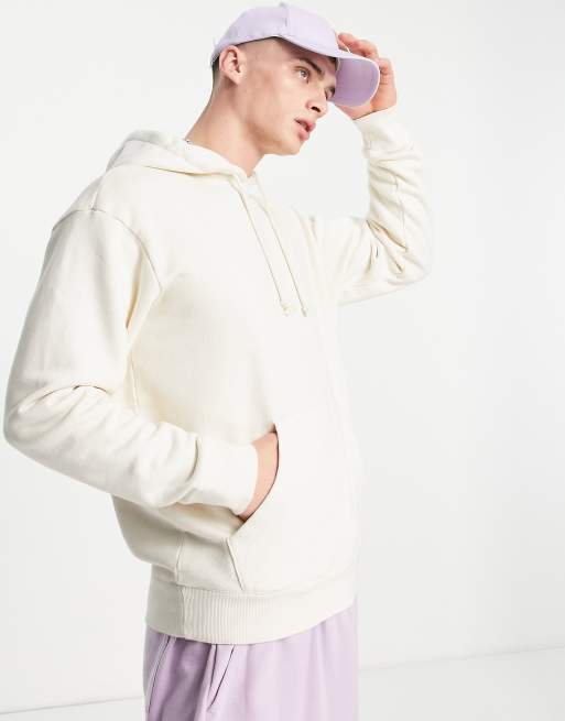 ADPT washed oversized hoodie in beige