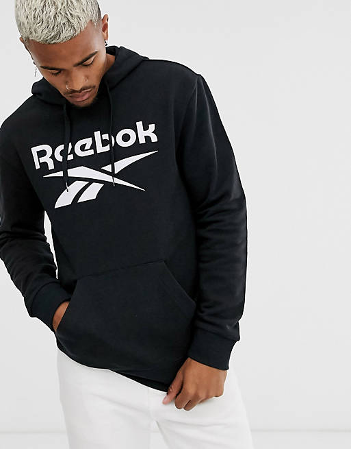Reebok hoodie with vector logo in black | ASOS