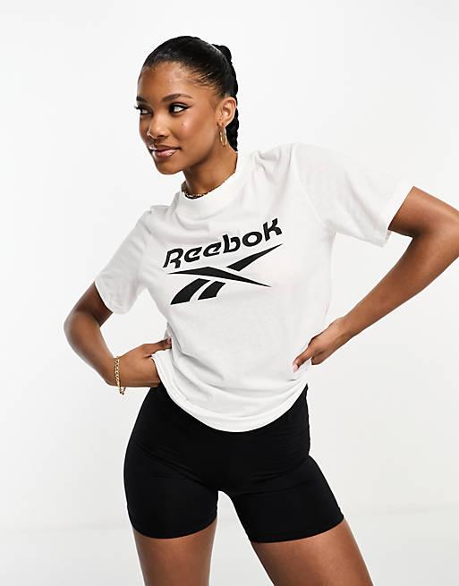 Reebok Identity logo t-shirt in white | ASOS