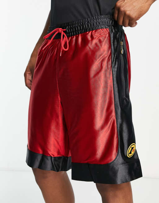 ASOS DESIGN oversized basketball shorts in black sporty mesh