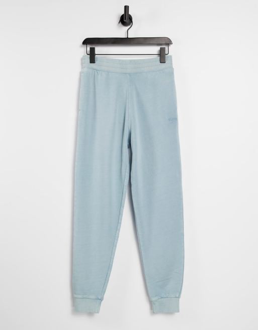 Reebok - Joggingbroek met logoboord in meteor grijs - GREY