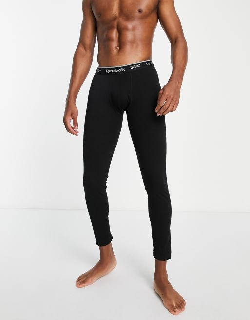 Reebok – Johny Long John – Pyjamahose in Schwarz, 3 von 4