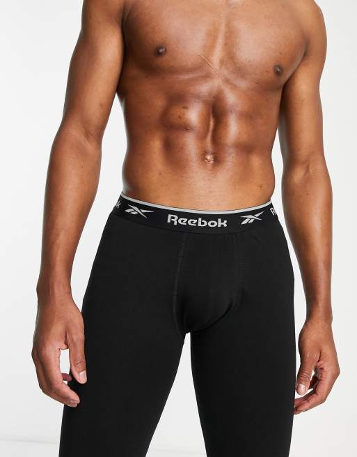 Reebok – Johny Long John – Pyjamahose in Schwarz, 4 von 4