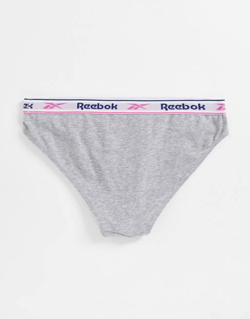 Reebok - Jonna - Set van 3 onderbroeken in roze, blauw en grijs, 4 van 4