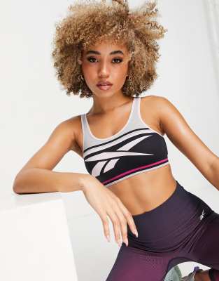 reebok girls compression sports bra