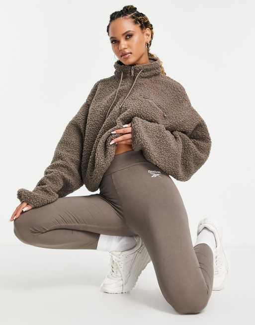 Fleece Leggings - Taupe