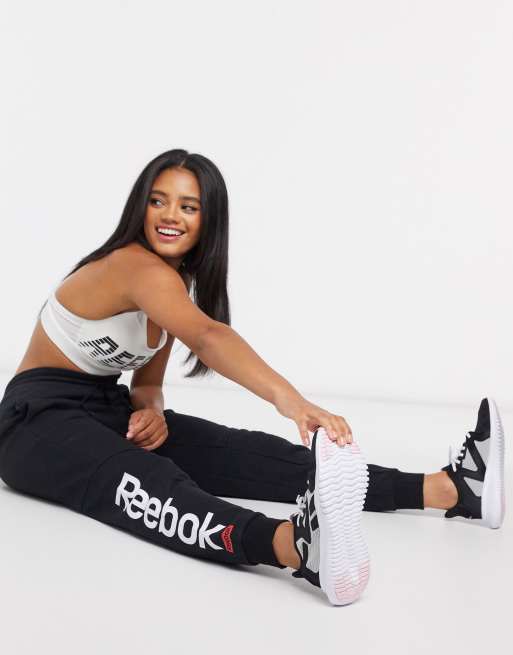 Reebok Linear logo pants in black