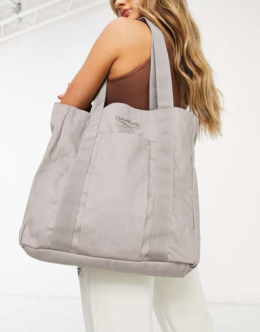 Beige canvas hot sale tote bag