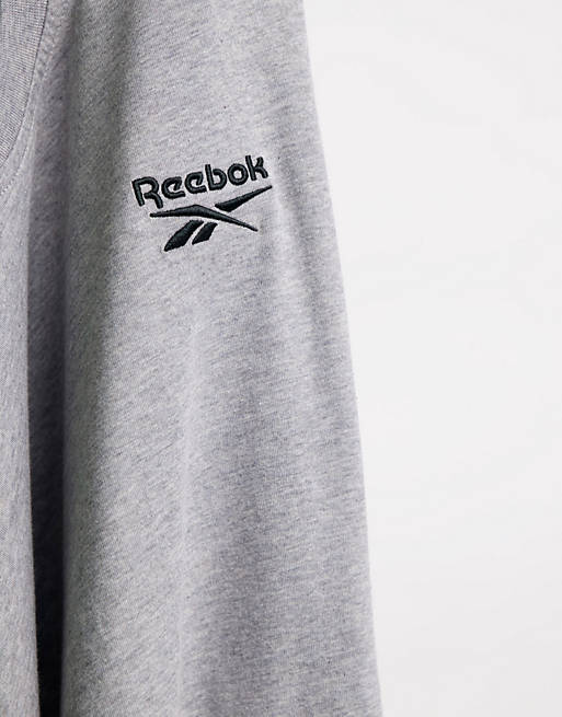 Women Reebok logo t-shirt in grey 
