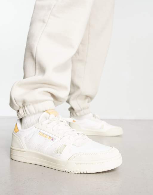 Reebok LT Court Baskets Blanc orange ASOS