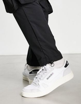 Reebok LT Court trainers in white and black