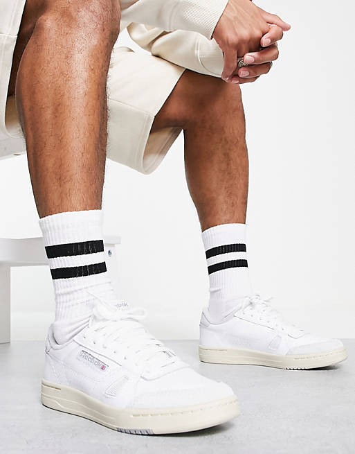 Reebok LT Court trainers in white and grey | ASOS